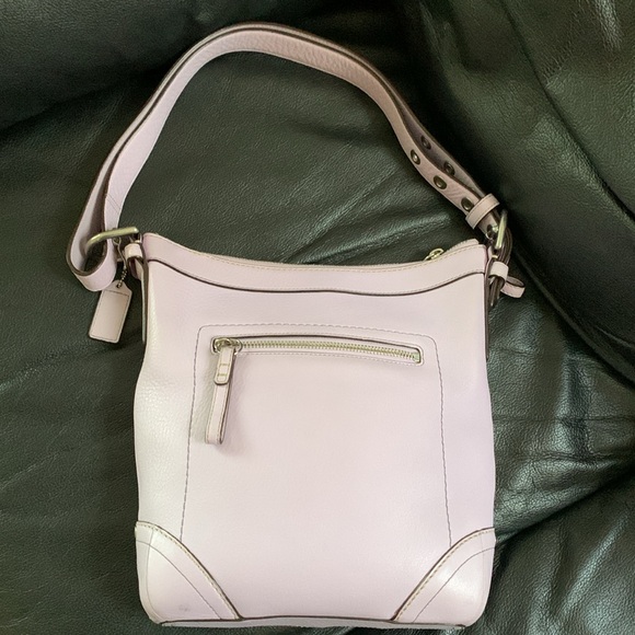 Coach Crossbody/Shoulder Leather Bag, Lavender Color - Picture 2 of 16